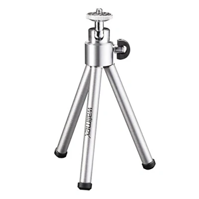 Afbeelding van Walimex WT 070 Ministatief 1/4 inch Werkhoogte: 14.5 26.5 cm Zilver