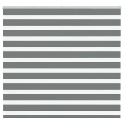 Afbeelding van vidaXL Zebra rolgordijn 160x150 cm stofbreedte 155,9 donkergrijs