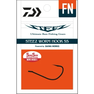 Afbeelding van Daiwa Steez Worm Hook SS FN Roofvis Haak #1 10 stuks Dropshothaken