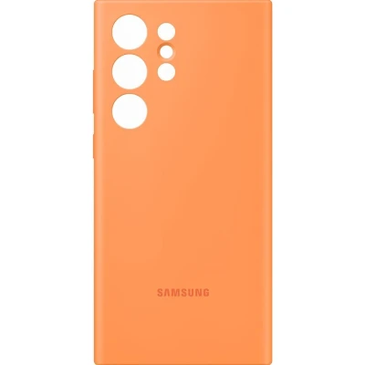 Afbeelding van Samsung Siliconen Back Cover Oranje Galaxy S23 Ultra