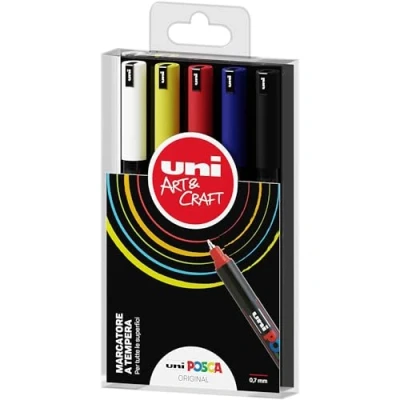 Afbeelding van UNI POSCA PEN 5 stuks