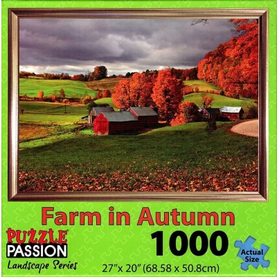 Afbeelding van Puzzle Mate puzzel Farm in Autumn 1000 stukjes