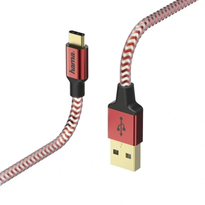 Afbeelding van Hama 178296 Usb Kabel 1.5m Type c Rood