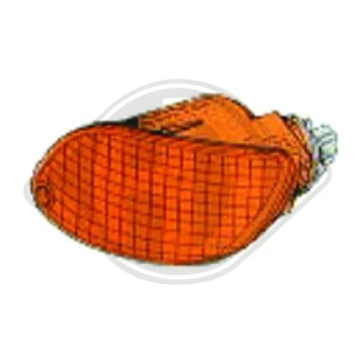Afbeelding van DIEDERICHS 1415071 Knipperlichten Oranje Links Zonder lamphouder