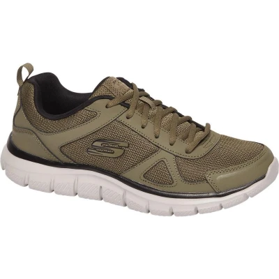 Afbeelding van Skechers Track Scloric 52631 OLBK, Mannen, Groen, Trainingschoenen,Hardloopschoenen, maat: 42,5