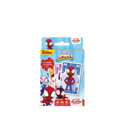 Afbeelding van Shuffle 4+1 Marvel Spidey and Amazing Friends kaartspel voor kinderen van het nieuwe personage