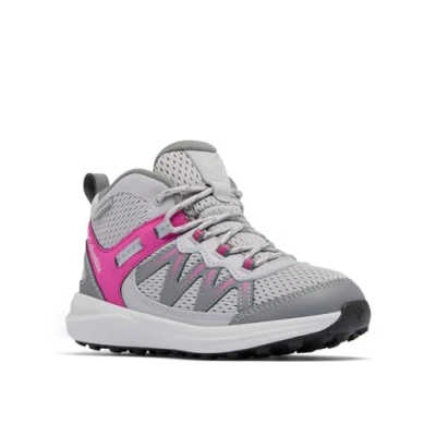 Afbeelding van Columbia Youth Peakfreak RUSH Unisex Korte laarzen voor kinderen, Maat: 32, Grey/purple Leer en textiel