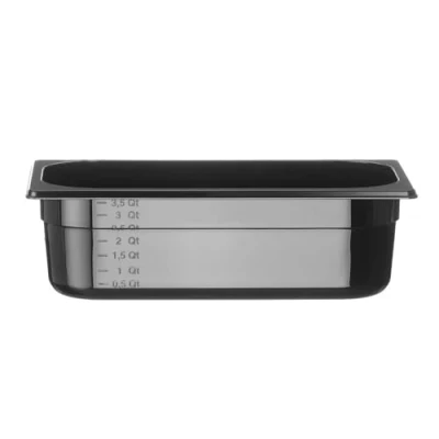 Afbeelding van Gastronormbak Polycarbonaat zwart 1/3 100mm