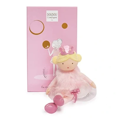 Afbeelding van Jolijou Doekpop voor meisjes pop stof Oriane 30 cm Roze Les Précieuses DC3400