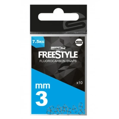 Afbeelding van Spro Freestyle Reload Fluorocarbon Snaps 4mm (10 stuks) Vismateriaal