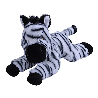 Afbeelding van Zebra knuffel dier Eco kins 30 cm pluchen knuffeldier