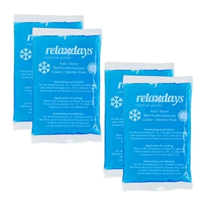 Afbeelding van Relaxdays, Pijnpleisters + Spiercrèmes, 4x koelkussen (4 x, 390 g)