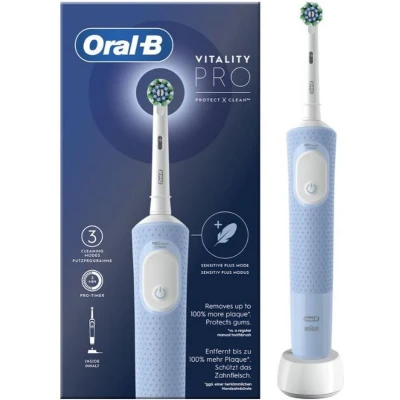 Afbeelding van Oral B Vitality Pro Protect X Clean Elektrische Tandenborstel Vapor Blue