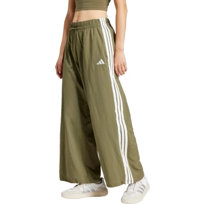 Afbeelding van adidas Sportswear Essentials 3 Stripes Lifestyle Woven Parachute Broek Dames Groen 2XS