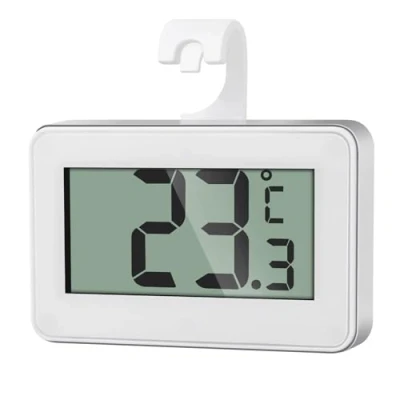 Afbeelding van AiQInu Digitale koelkastthermometer, magnetische aquariumthermometer met haak, mini vriesthermometer, voor thuis, restaurants, bar