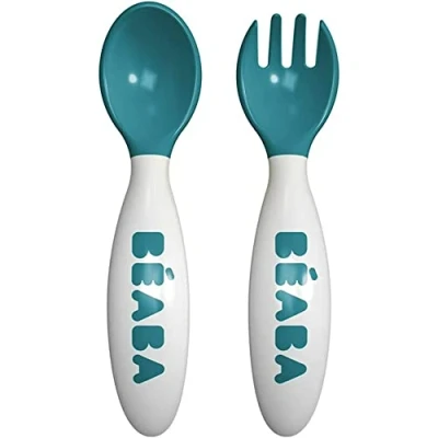 Afbeelding van Béaba Ergonomisch Bestekset Blauw