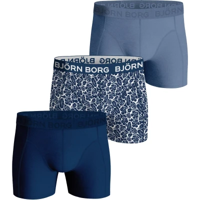 Afbeelding van Björn Borg Stretch Boxer 3 PACK Onderbroeken, Heren, Maat: Large, Dark blue