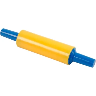 Afbeelding van Creotime Kleiroller 4 X 21 Cm Polypropeen Blauw/geel