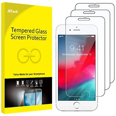 Afbeelding van JETech Displaybeschermfolie voor iPhone 8 Plus/7 Plus, 6s Plus/6 Plus 5,5 inch, gehard glas, 3 stuks