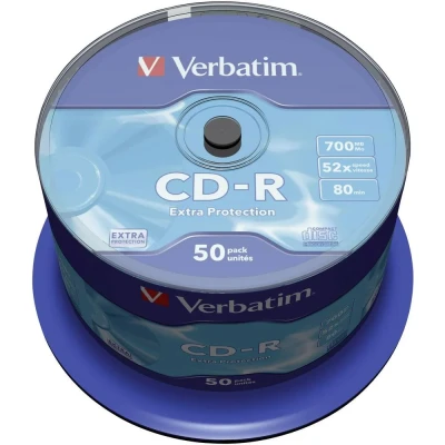 Afbeelding van Verbatim Cd Recordable Extra Protection, Spindel Van 50 Stuks
