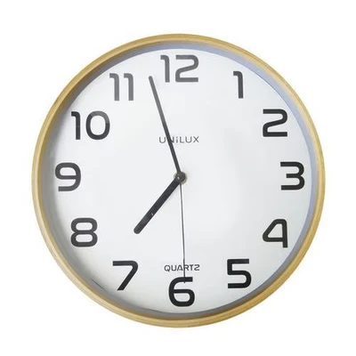 Afbeelding van Unilux Wandklok Baltic, Diameter 30,5 Cm, Hout En Wit Klokken