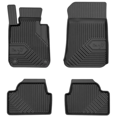 Afbeelding van M MOTOS Rubberen vloermat voor BMW 1 Serie E81 2004 2011 Verbeter je reiscomfort met de zwarte antislip mat auto nr. 77 automat alle weersomstandigheden auto, bescherming tegen