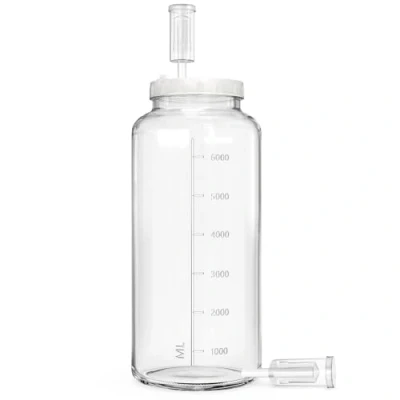 Afbeelding van Absovetu Groot fermentatieglas van 7,6 liter met luchtsluis Brede mond Gistingsglas fermentatieventiel gewichten voor kimchi, zuurkool, kefir, groenten
