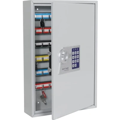 Afbeelding van Rottner Sleutelkast S 64EL met elektronisch slot voor 64 sleutels 45x38x8cm