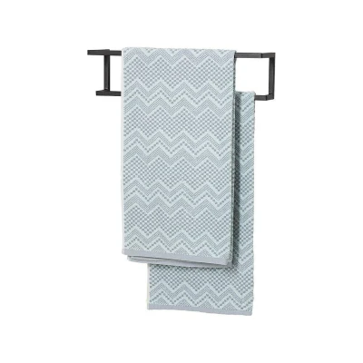 Afbeelding van Sealskin Carre Handdoekrek Wand Compact 48x12x12cm Mat Zwart
