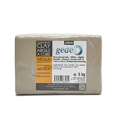 Afbeelding van Pébéo Geo klei Leer Wit Brood KG Aarde Glaise Pottenbakkerij, Modelleren Lichaam Mens, Beeldhouwkunst e Gebroken