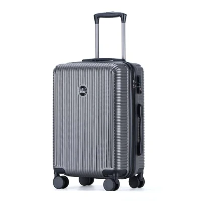 Afbeelding van Blade set van 3 koffers met harde schaal, lichte Koffer op wielen, handbagage ABS + PC TSA slot, 4 spinner, reiskoffers, grijs.,
