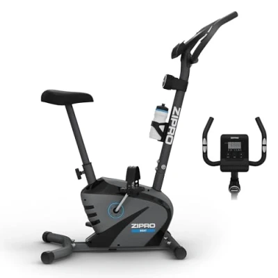 Afbeelding van Zipro Beat Hometrainer Magnetische Fiets, Hartslagsensoren, Gemakkelijk te transporteren, Antislippedalen, Flessenhouder, Homegym, Stabiele structuur, Max. gebruikersgewicht 120 kg, zwart en grijs
