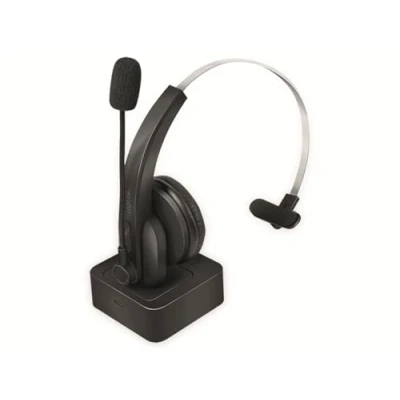 Image de Casque Audio Logilink BT0059 Sans Fil Bluetooth Supra Auriculaire 108dB Microphone Inclus USB Noir