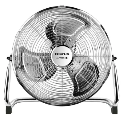 Afbeelding van Taurus Sirocco 18 Vloerventilator, 120 W, 3 snelheden, stil, metalen propellers/45 cm diameter, verstelbare helling, afneembaar rooster, antislip basis