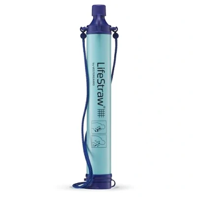 Image de LifeStraw Filtre à eau personnel pour la randonnée, le camping, les voyages, randonnées, sports de plein air et urgences, Élimine bactéries protozoaires, bleu