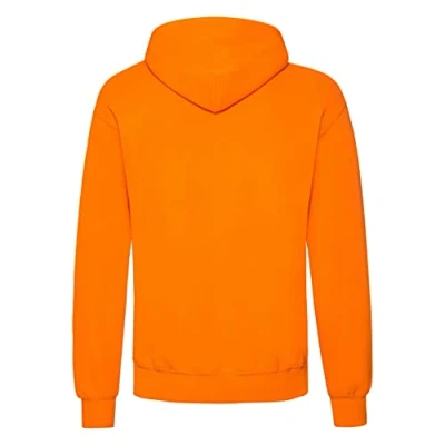 Afbeelding van Fruit of the Loom Herentrui met capuchon, ondoorzichtig, oranje, XL