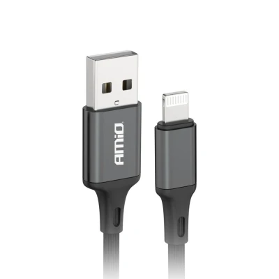 Afbeelding van AMiO USB A naar Lightning Kabel 2A 100cm FullLINK Hoogwaardige Snellader Oplaadkabel Snoer
