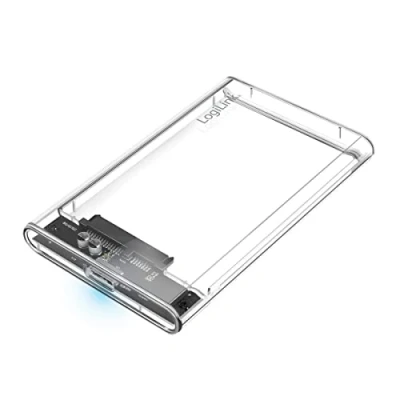 Afbeelding van LogiLink USB 3.0 harde schijf behuizing voor 2,5&quot; HDD/SSD tot 16 TB, Windows/MacOS/Chrome OS/Linux