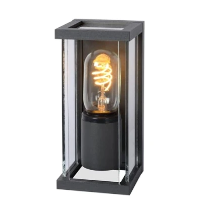 Afbeelding van Lucide CLAIRE Wandlamp 1xE27 Antraciet