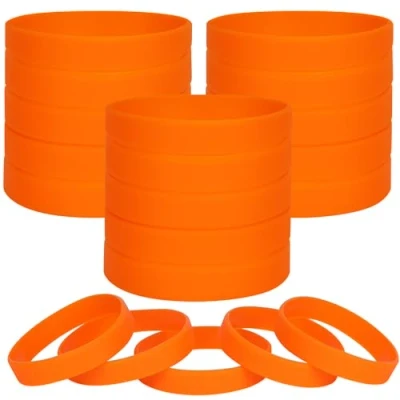 Afbeelding van LVNRIDS 100 stuks lege Siliconen armbanden, groothandel sportpartij rubberen armband, losse 20 cm lengte voor volwassenen, siliconen,