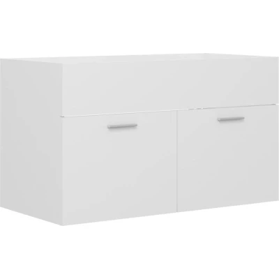 Afbeelding van Wastafelkast 80x38,5x46 cm spaanplaat wit