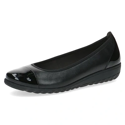 Afbeelding van CAPRICE 9 22103 41 ballerina&#039;s met sleehak voor dames, zwart/kam