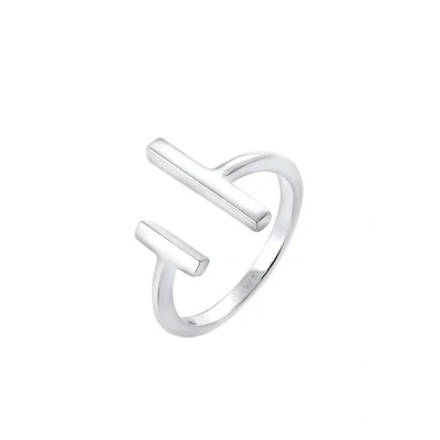 Afbeelding van Elli Basic LOOK Ring, Dames, Maat: 54, Silberfarben