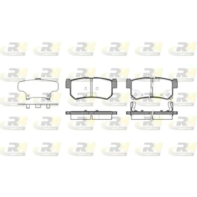 Afbeelding van ROADHOUSE 2746.62 Remblokkenset Achteras Incl. slijtage waarschuwingscontact Met kleeffolie toebehoren SSANGYONG: Actyon Sports I Pickup