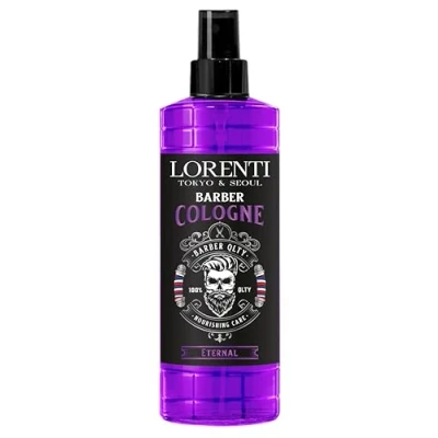 Afbeelding van LORENTI TOKYO &amp; SEOUL Barber cologne Eternal eau de 400 ml After Shave Spray voor heren Geurende Barberwater met praktische pomp verfrissend en