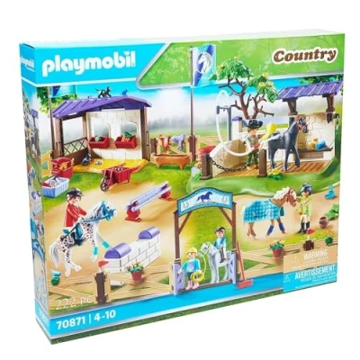Afbeelding van Playmobil Country 70871 Paardrijtoernooi met wasplaats 222 pieces