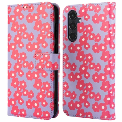 Afbeelding van imoshion Hoesje Geschikt voor Samsung Galaxy A55 Design Bookcase smartphone Dusty Rose Blossoms