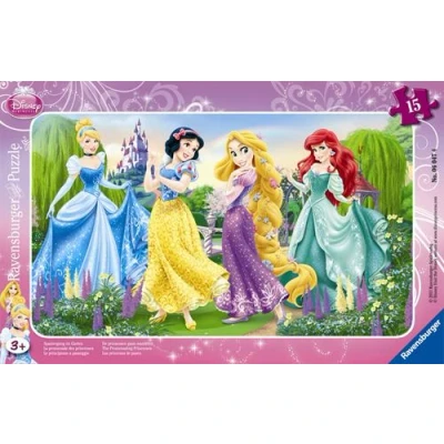 Image de Puzzle 15p Cadre La promenade des princesses Ravensburger