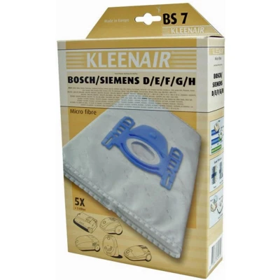 Afbeelding van Kleenair Stofzuigerzak Bosch Siemens BS7 5 stuks + 1 Filter
