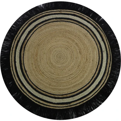 Afbeelding van Tapis Petit Vloerkleed Tess D110cm Black